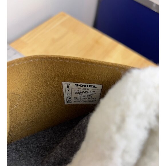 Sorel Mens Caribou Winter Snow Boots Size 8 Waterproof Leather & Rubber - Picture 7 of 11